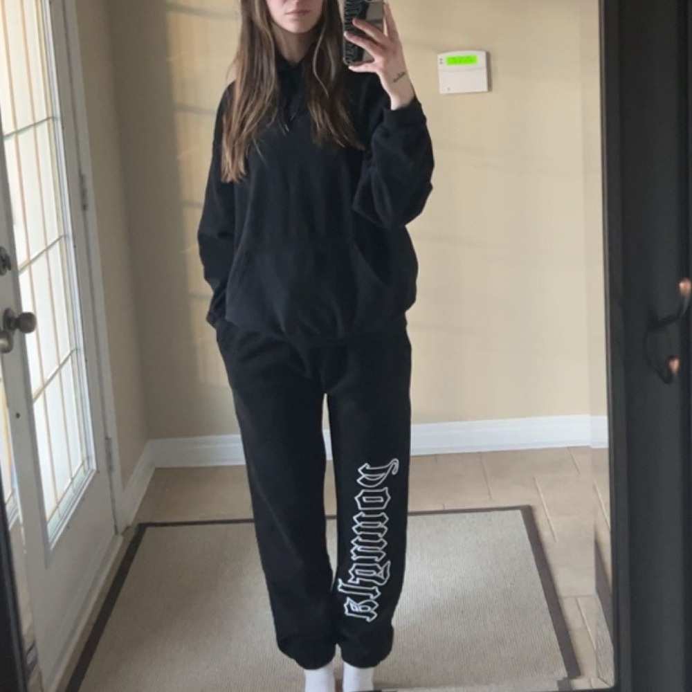 YoungLA Black Graphic Joggers - Women's Track Pants